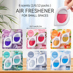 Small Space Air Freshener 2, 6 or 12 Pack – Odor Eliminator for Closets, Bathrooms & Pet Areas, 6 Scents, 0.25 fl oz Each Lasts Up to 30 Days, Fresh Scent Home Deodorizer