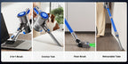 Cordless Vacuum Cleaner 54-64 KPA Lightweight with Anti-Tangle Brush, Removable Battery & Green LED – 45-Min Runtime for Carpet, Pet Hair, Hardwood Floors & Car Detailing