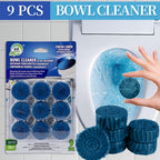 Toilet Bowl Cleaner Tablets 9/36 Pack – Automatic Flush Freshener, Long-Lasting Deodorizer, Stain Remover for Home & RV Toilets