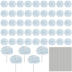 Bulk Artificial Hydrangea Flower Heads 72pcs with Stems - Faux Hydrangea Flowers for Home, Wedding & Party Decorations, Floral Arrangements & Centerpieces