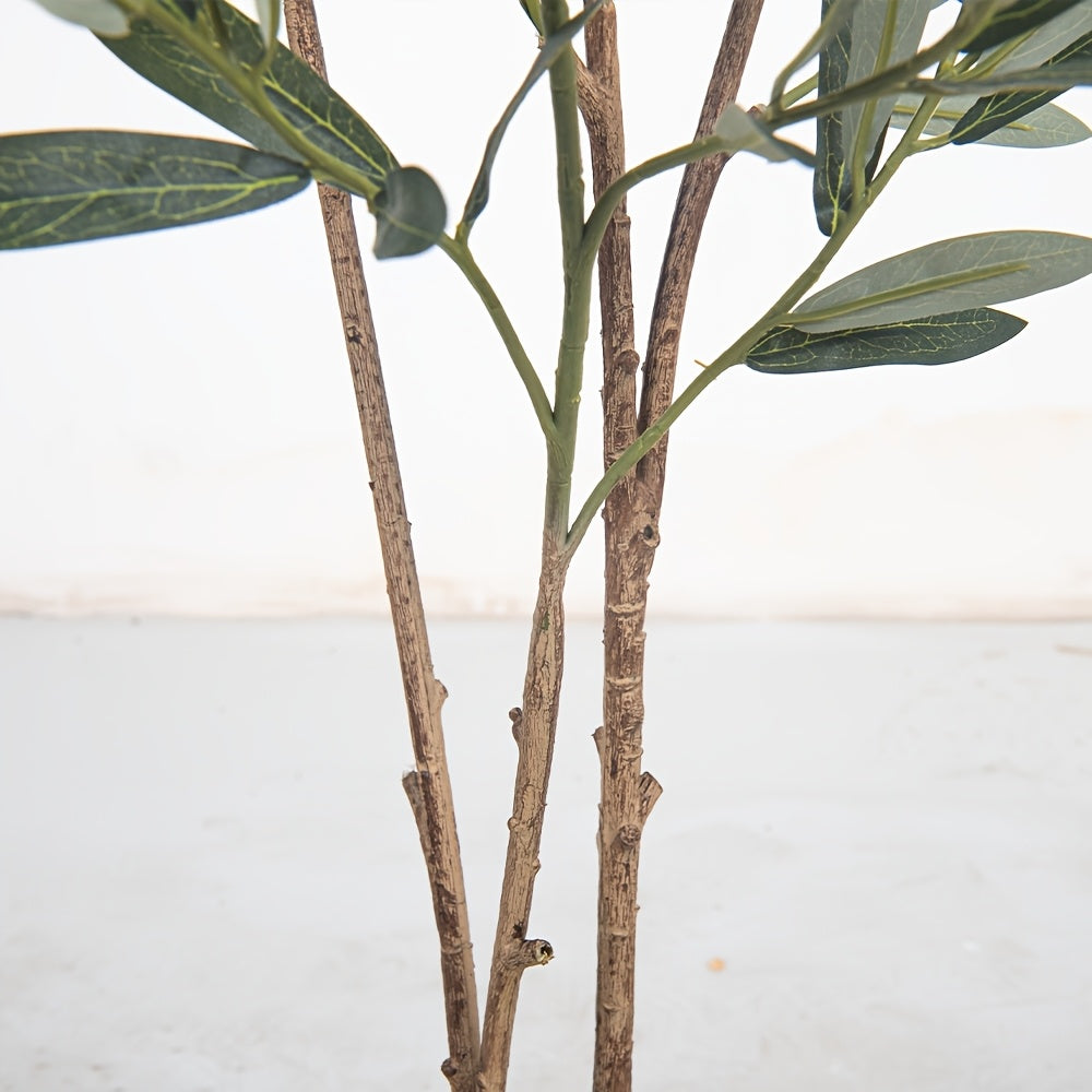 Artificial Olive Tree with Realistic Black Fruits – 4 Heights 47–83 Inch Nordic Mediterranean Faux Plant for Living Room, Kitchen, Hotel & Office | No Maintenance Indoor Decor