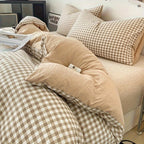 Plaid Print Duvet Cover Set 2-3 Piece with Pillowcases No Insert Minimalist Soft Comfortable Bedding - Twin Twin XL Full Queen King Bedroom Guest Room