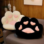 Cat Paw Cushion Jumbo Plush 23.6"x27.6", Oversized Cute Cat Paw Print Pillow with Quilted Cover & Filling for Office Chair, Gaming Chair, Bed & Floor Decor