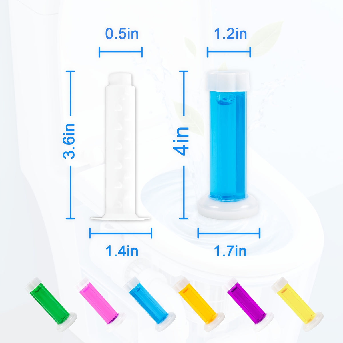 Toilet Bowl Cleaning Gel Flowers 84/168 Pcs Freshener Deodorizer Prevents Stains Limescale Safe on Glaze for Home RV Yacht Kitchen Sink Bathroom Essentials