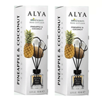 Reed Diffuser Set with Reed Sticks 14 Scents 3.3oz Flameless Home Fragrance for Bedroom Bathroom Office Living Room 1 or 2 Pack Mango Sandalwood Ocean Gardenia