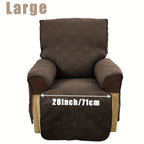 T-Cushion Armchair Cover Anti-Slip Double-Sided Design, Machine Washable Elastic Band Closure Chair Slipcover, Pet-Friendly All-Season Furniture Protector, Available in Small & Large – 8 Colors