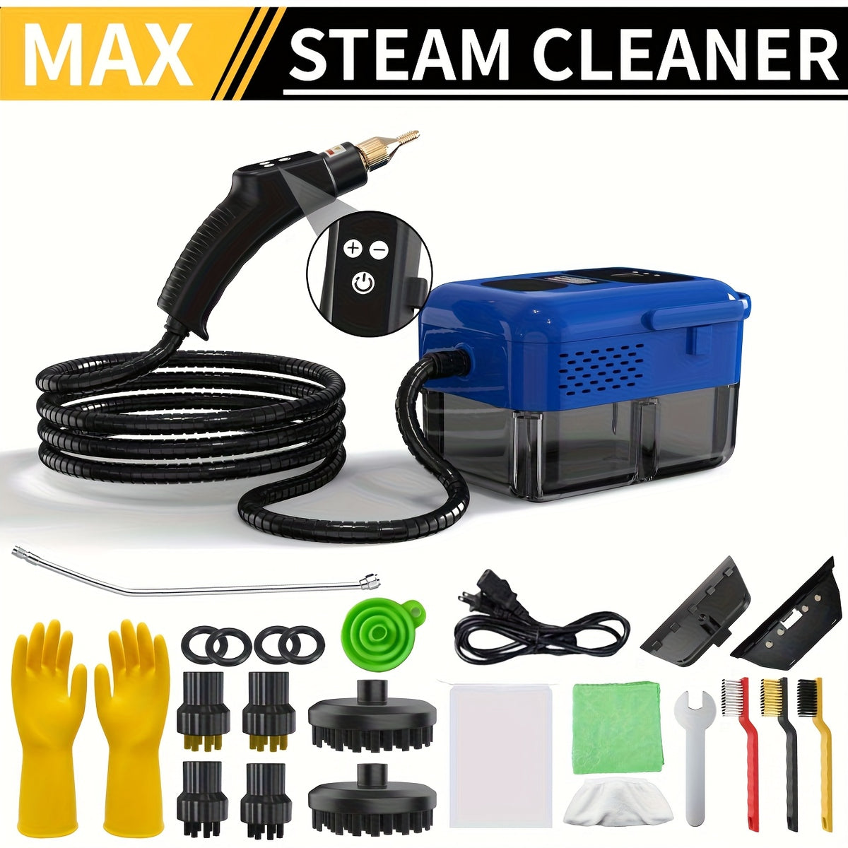 Portable Steam Cleaner 2500W High-Temperature High-Pressure Household Cleaner – 9-Speed Carpet & Floor Steam Mop with 1200ml Tank, Handle Switch, 3 Models: Basic, Upgraded & Intelligent