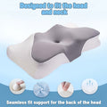 Memory Foam Cervical Support Pillow – Slow Rebound Breathable Arch Pillow for All Sleeping Positions, Neck & Spine Relief, Soft Multifunctional Bed Pillow & Family Gift