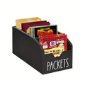Vintage Wooden Divided Spice Box Farmhouse Kitchen Countertop Storage Organizer for Spices Snacks Small Items Black Brown 1pc or 2pc