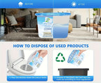 Dehumidifier Boxes 6-Pack Scented Moisture Absorber & Odor Eliminator – No Electricity, Compact PVC, 4 Scents for Closet, Bathroom, Bedroom, RV & Boat (Lavender, Fresh Linen, Jasmine, Bamboo Charcoal)