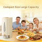 Large Capacity Rice Dispenser & Sealed Storage Box – Press-Type Measuring Cup, Moisture-Proof & Insect-Proof, for Rice, Flour, Coffee Beans, Legumes & Pet Food – 11LB & 22LB Options