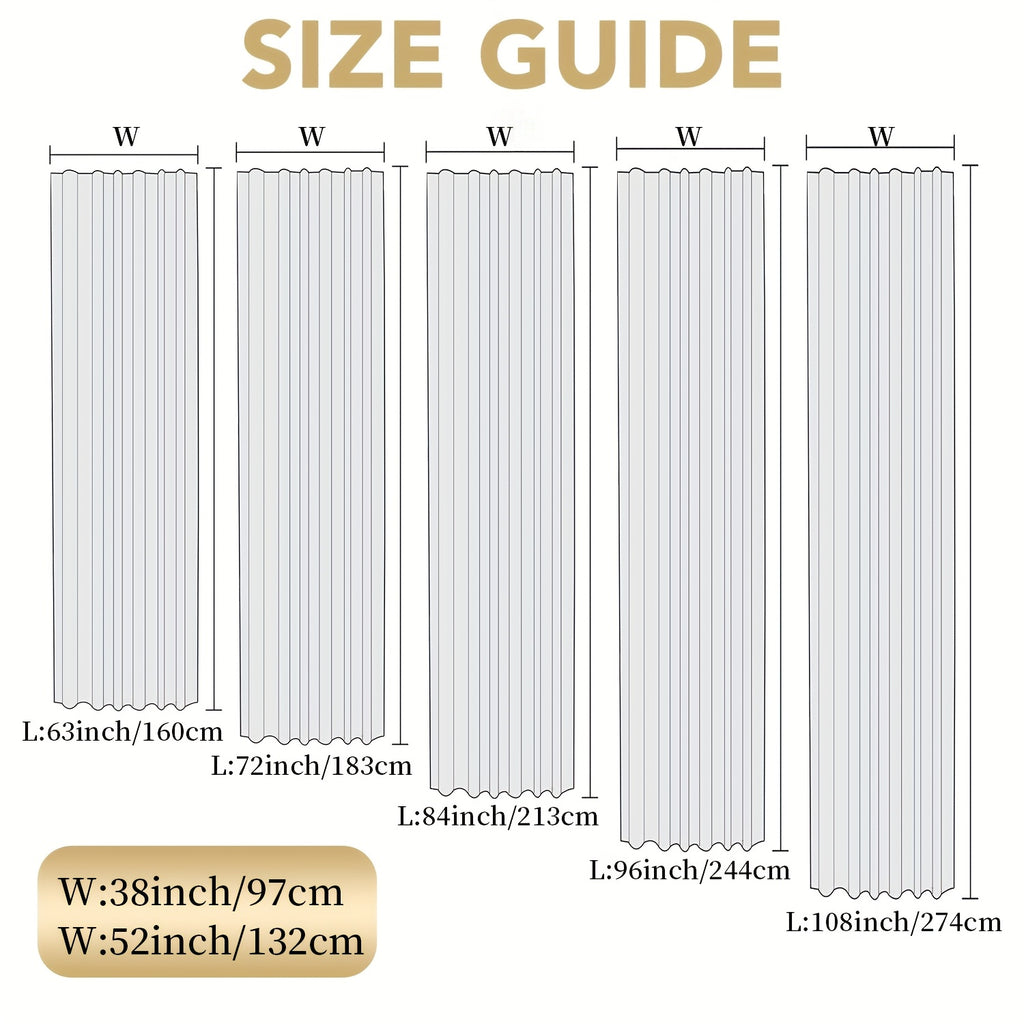 100% Blackout Curtains Rod Pocket 4 Panels - Thermal Insulated Energy Saving Drapes for Bedroom Living Room, 38" & 52" Wide 54"–108" Long, 7 Colors