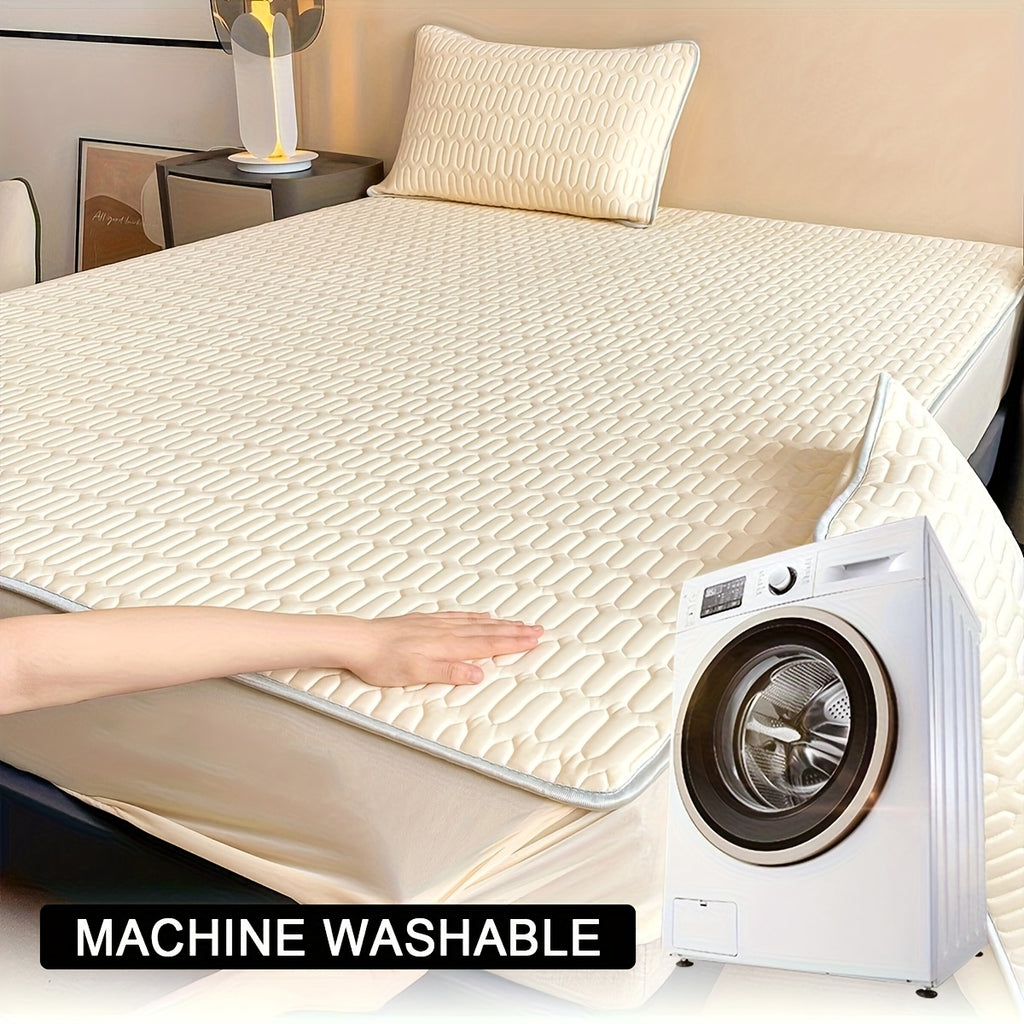 Cooling Stretch Fitted Bed Sheet Soft Breathable Moisture-Wicking Non-Slip Polyester Machine Washable Twin Full Queen King Pink Grey Blue Beige Bedroom Bedding