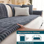 Soft Quilted Thick Sofa Cover Bohemian Style – Removable Machine Washable Pet-Friendly Sofa Protector for 1/2/3/4 Seater Split Sofa, All-Season Couch Cover for Living Room, Bedroom & Office