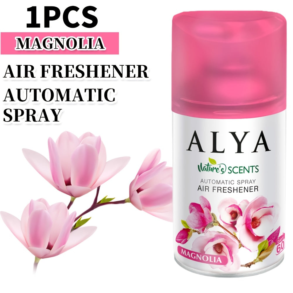 Automatic Spray Air Freshener Refill 8.45 oz, 1 or 4 Pack, 6 Scents Lavender Vanilla Cool Linen Ocean Magnolia Mixed Berries, Odor Eliminating Room Spray for Home Bathroom Car Office Closet