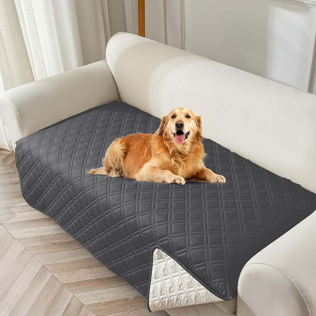 L-Shape Sectional Sofa Cover Non-Slip Machine Washable Chaise Lounge Slipcover Pet-Friendly Loveseat 3-Seater Right Chaise 9 Colors