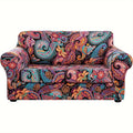 Boho Floral Sofa Slipcover Set with Separate Seat Cushion Covers – Washable Stretch Couch Cover for Armchair Loveseat Sofa, Drawstring Fit, Pet Friendly, 6 Colors