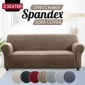 Spandex Stretch Sofa Cover Non-Slip Washable Couch Slipcover for 1 2 3 Seater Elastic Furniture Protector Pet & Kid Friendly Living Room Bedroom Home Decor