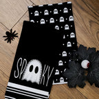 Halloween Hand Towels Set of 2 - 18x26 Inch Soft Polyester Kitchen and Bathroom Towels with Spooky Halloween Designs - Decorative Hand Drying Towels for Halloween Decor and Gifting
