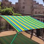 Shade Cloth UV Resistant HDPE Sunshade Net Outdoor Garden Canopy Sun Shade Cover 85% Blockage Multicolor Rectangular