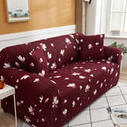Stretch Sofa Cover Digital Print Floral – High-Stretch Polyester Non-Slip Machine Washable Telescopic Slipcover for 1 2 3 4 Seater Sofas, Contemporary Furniture Protector for Home & Office