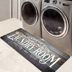 Non-Slip Runner Rug Washable Machine Wash Kitchen Mat Laundry Room | Front of Washer Dryer Bathroom Hallway Porch Floor Mat – White Blue Green Black Red, 45x120 & 45x150cm Easy Care