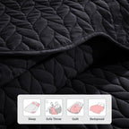 Microfiber Quilt Bedspread Set All Season Lightweight – Soft Breathable Quilted Coverlet Twin Full Queen King 16 Colors Machine Washable