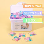 Fragrant Laundry Pods 5-in-1 and 7-in-1 Concentrated Long-Lasting Scent Soft Freshening Water-Soluble Dye-Free HE Compatible 30ct 45ct 50ct 100ct