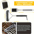 Stainless Steel Griddle Tool Set 34-Piece – 304 Food-Grade BBQ & Teppanyaki Tools for Camping, Family Cookouts & Outdoor Cooking