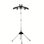 Foldable Ironing Rack & Clothes Drying Rack – Height-Adjustable, 360° Rotating Arm, Space-Saving Telescopic Laundry Stand for Home & Small Spaces | Black & Grey