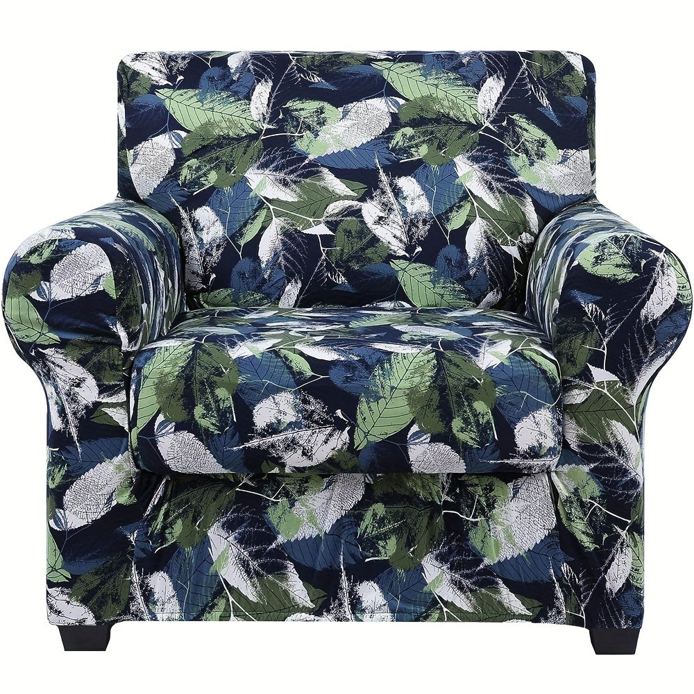 Boho Floral Sofa Slipcover Set with Separate Seat Cushion Covers – Washable Stretch Couch Cover for Armchair Loveseat Sofa, Drawstring Fit, Pet Friendly, 6 Colors