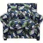 Boho Floral Sofa Slipcover Set with Separate Seat Cushion Covers – Washable Stretch Couch Cover for Armchair Loveseat Sofa, Drawstring Fit, Pet Friendly, 6 Colors