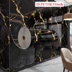 3D Marble Peel and Stick Wall Tile Stickers – Self-Adhesive Removable Glossy Glitter Backsplash Decals for Kitchen, Bathroom, Living Room & Bedroom Wall Makeover