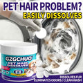 Pet Hair Dissolving Laundry Tablets – Effervescent Cleaner Removes Sticky Pet Hair from Clothes in Washing Machine – No-Soak Odor Eliminator Multi-Purpose Garment Care for Daily Laundry