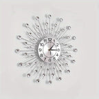 24-Inch Silent Wall Clock Minimalist Modern Wrought Iron – Large Non-Ticking Decorative Clock for Living Room, Kitchen, Bedroom & Bathroom