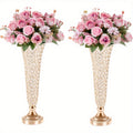 Crystal Glass Tall Vases 20 Inch Set of 2 – Elegant Centerpiece Vases for Wedding Celebrations, Dining Tables, Birthdays & Home Decoration