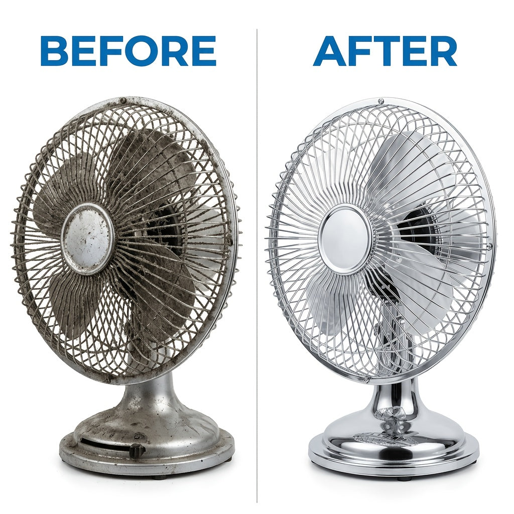 Fan Cleaning Spray Kit with Cleaning Towel 1.69oz – Deep Cleans Blades, Grilles & Motors, Removes Dust, Oil & Grime, Universal for Table, Floor, Ceiling & Tower Fans