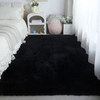 Tie-Dye Shaggy Plush Area Rug Non-Slip Fuzzy Soft Bedside Carpet Pet Friendly for Bedroom Living Room Dorm 5 Colors