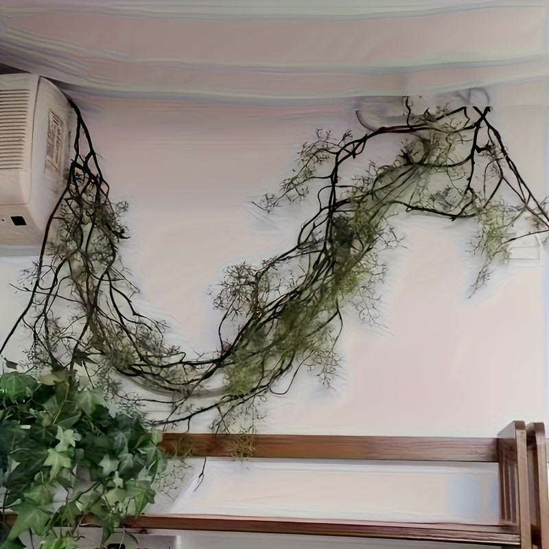 Large Realistic Artificial Ivy & Fern Hanging Plant - Lifelike Fake Vine with Lush Green Foliage, Durable Plastic, Indoor & Outdoor Decor for Home, Office, Porch & Balcony