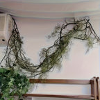 Large Realistic Artificial Ivy & Fern Hanging Plant - Lifelike Fake Vine with Lush Green Foliage, Durable Plastic, Indoor & Outdoor Decor for Home, Office, Porch & Balcony