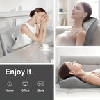 Rechargeable Shiatsu Back and Neck Massager with Heat – 3D Kneading Massage Pillow, USB Charging, Ergonomic Design for Deep Tissue Relief, Gift for Men Women Mom Dad Home Office Car Use