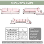 Solid Color Jacquard Sofa Cover Full Coverage High Stretch Non-Slip Machine Washable All Season Pet Friendly Couch Protector Living Room Office