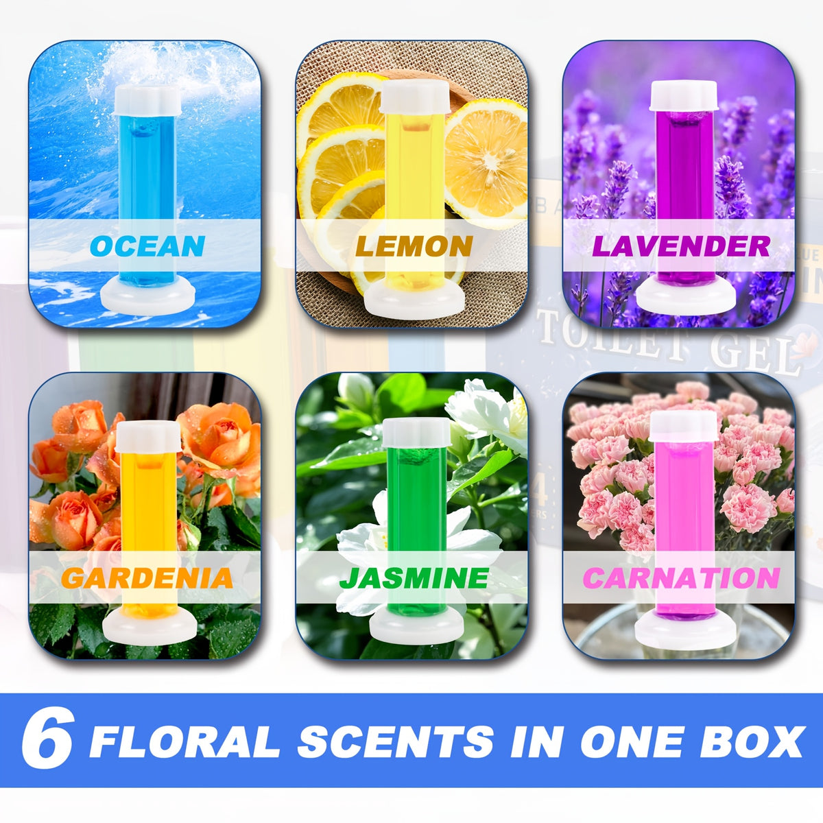 Toilet Bowl Cleaning Gel Flowers 84/168 Pcs Freshener Deodorizer Prevents Stains Limescale Safe on Glaze for Home RV Yacht Kitchen Sink Bathroom Essentials