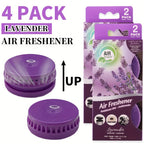 Air Freshener Odor Eliminator 4-Pack and 12-Pack Lasts Up to 30 Days Each for Bathroom Kitchen Garbage Can Cat Litter Box Car 6 Scents Lavender Lemon Paeonia