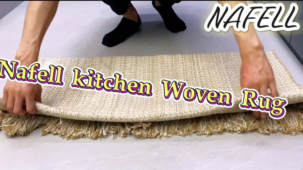 Hallway Runner Rug Washable Braided Woven Low-Profile Grey Cream Indoor Entryway Kitchen Laundry Room Bedroom Doorway Floor Carpet 2x6 2x8 ft Home Decor