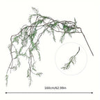 Large Realistic Artificial Ivy & Fern Hanging Plant - Lifelike Fake Vine with Lush Green Foliage, Durable Plastic, Indoor & Outdoor Decor for Home, Office, Porch & Balcony