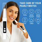 Electric Water Flosser Dental Cleaning Kit - 5 Mode LED Light 4 Replaceable Heads Deep Clean Oral Care Fresh Breath Gift for Mom Dad Women