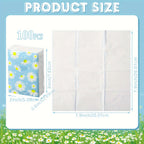 Travel Tissue Packs 100 Pack 3-Ply Facial Tissues Floral Daisy Design - Bulk Pocket Tissues for Weddings Bridal Showers Funerals & Everyday Household Use