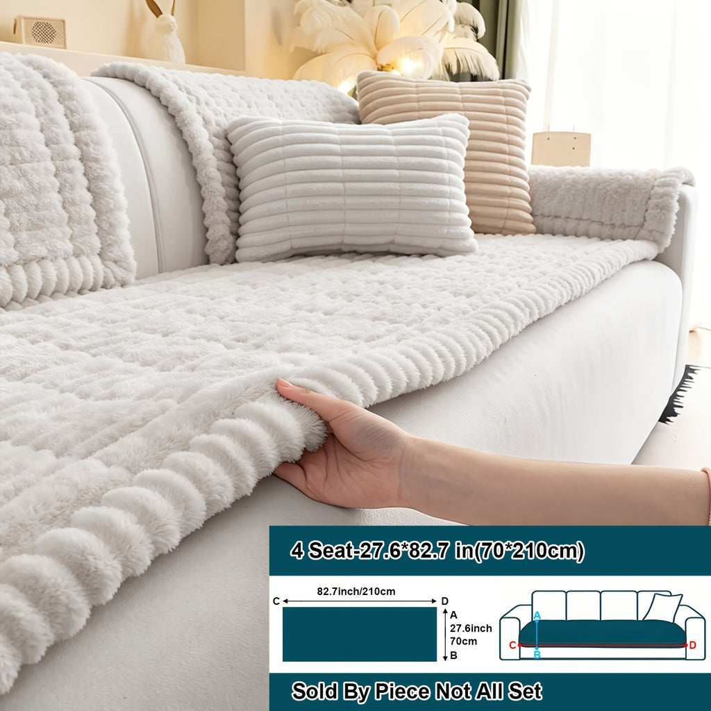 Soft Quilted Thick Sofa Cover Bohemian Style – Removable Machine Washable Pet-Friendly Sofa Protector for 1/2/3/4 Seater Split Sofa, All-Season Couch Cover for Living Room, Bedroom & Office