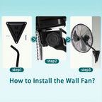 Industrial Wall-Mount Oscillating Fan – 7000 CFM High Velocity, 3-Speed, 120° Auto-Swing, Ultra-Quiet <55dB, for Home, Garage & Warehouse | 20” / 24” / 30”